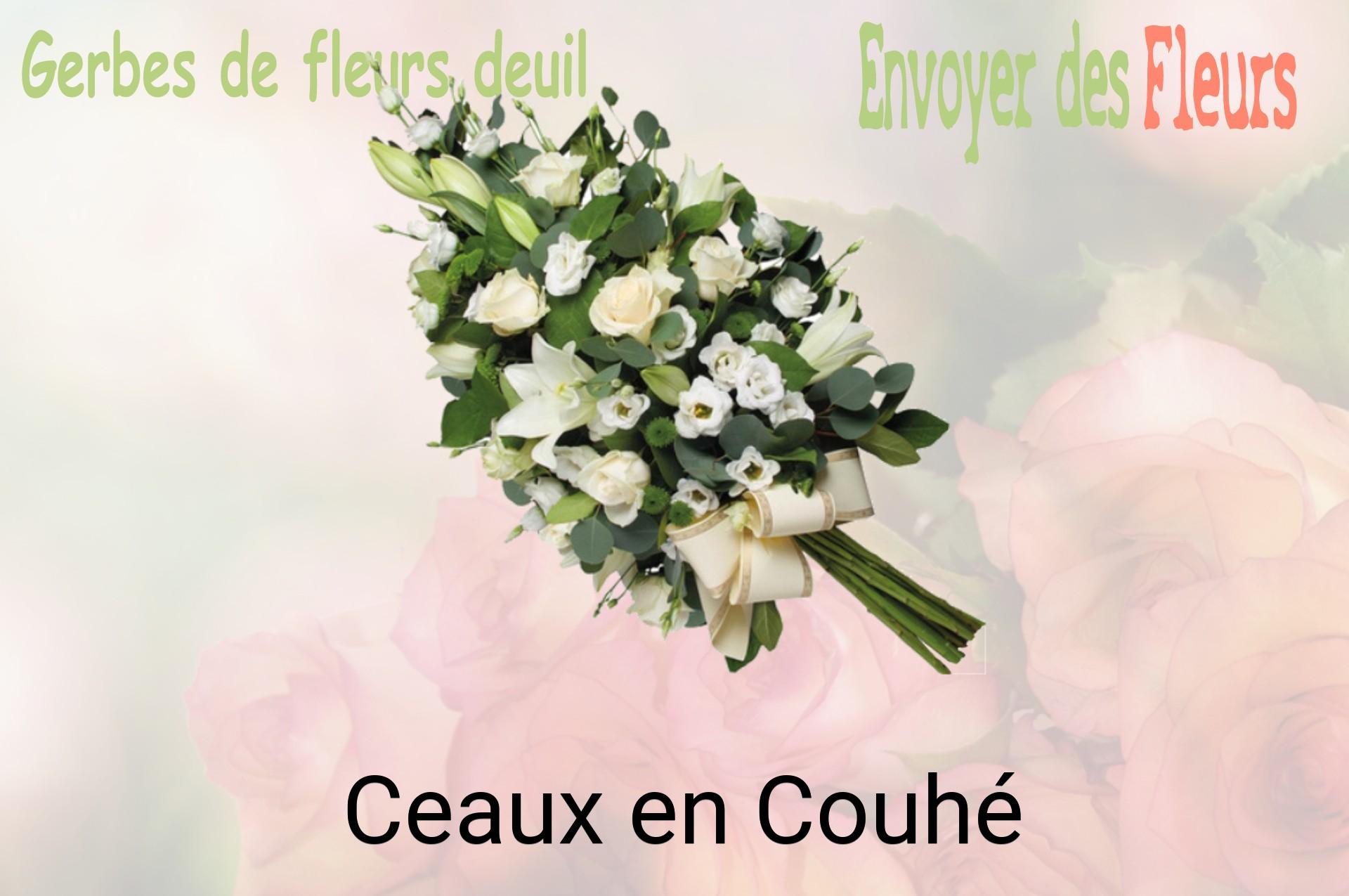 Gerbe de fleurs de deuil livrée à Ceaux-en-Couhé